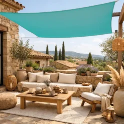 Voile ombrage carré - 3x3m Turquoise