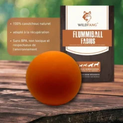 Wildfang - balle rebondissante « fabius » – 100 % caoutchouc naturel