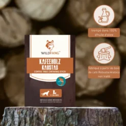 Wildfang - bâton à mâcher en bois de caféier à l'huile de saumon - 3 x m