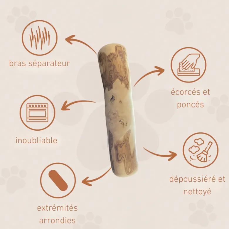 Wildfang - bâton à mâcher en bois de caféier à l'huile de saumon - 1 x l