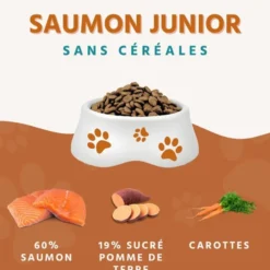 Wildfang® croquettes junior au saumon pour chiots - sans céréales - 2 kg