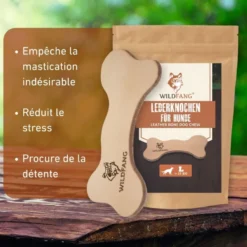 Wildfang - os en cuir - mâcher le cuir - 3 x l