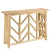 Will - console en bois de teck naturel piètement ajouré