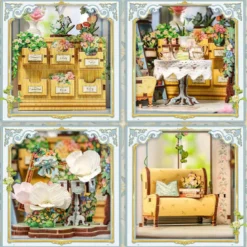 Windsor flower house - maquette booknook serre-livre