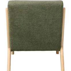 Zack-fauteuil en bois naturel et tissu trendy sauge